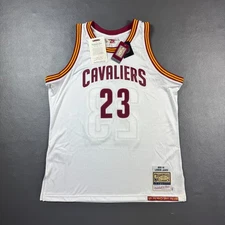 100% Authentic Lebron James Mitchell Ness 2015 2016 Finals Cavaliers Jersey 48