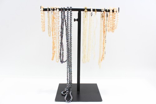 Cultured Pearl Jewellery Multi Strand Dyed Rice Peacock x 17
