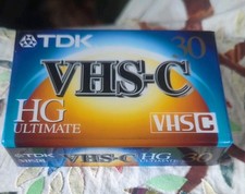 TDK VHS-C HG Ultimate 30 LOT OF 2 Video Tape tapes for Camcorder VHS C VHSC NEW