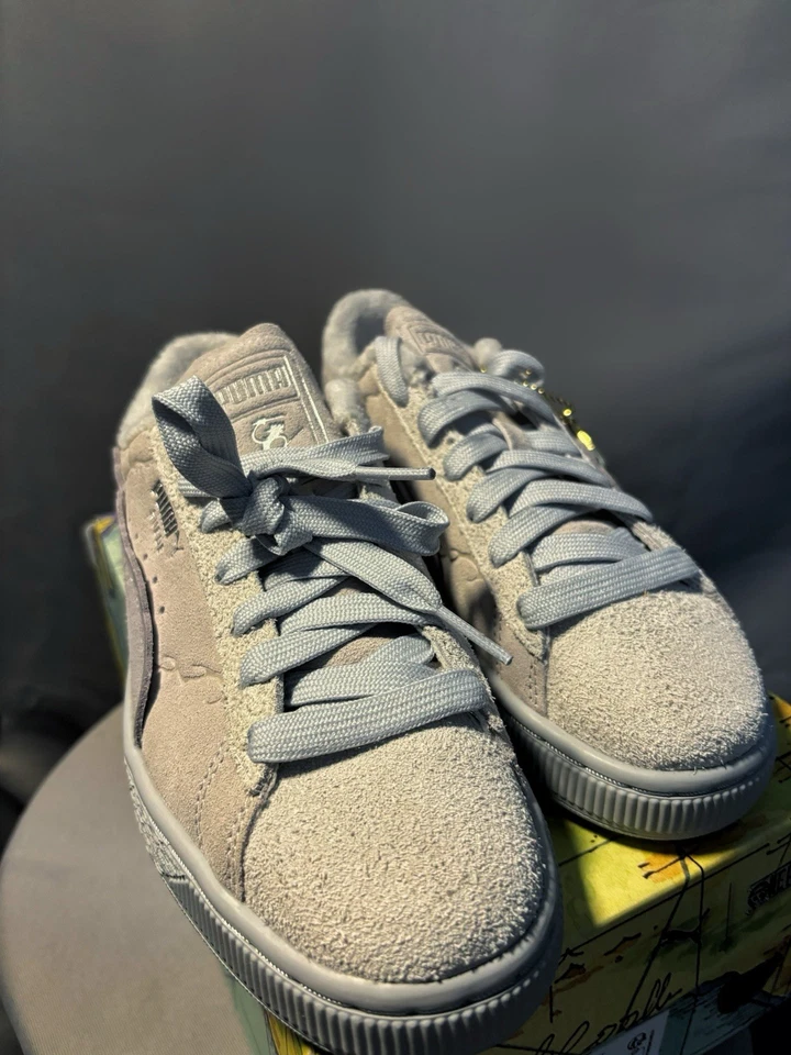 PUMA Suede 3 One Piece J Baskets  Gris Daim EU 37 Lacets - Photo 1/4