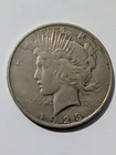 1923-D Peace Silver Dollar, 90% Silver Coin, Pleasant Subtle Toning