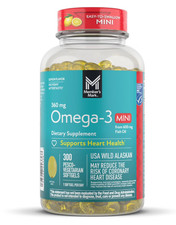 Member's Mark 360mg Omega-3 from Fish Oil Mini Softgels 300 Count Made In USA
