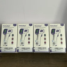 4 pcs Hotodeal Infrared Forehead Thermometer, Non-Contact Forehead Thermometer