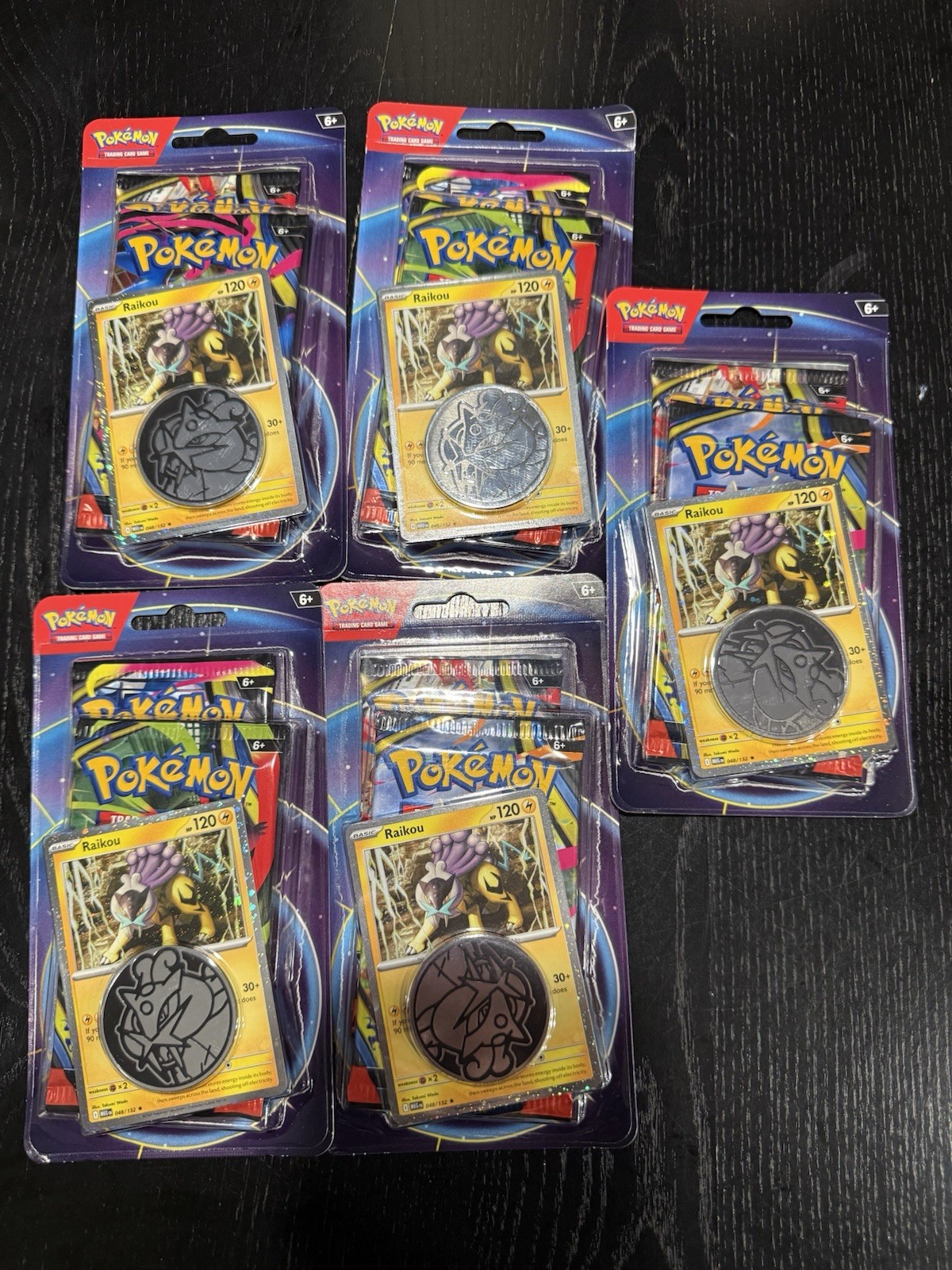 Pokemon TCG Raikou Blister 2Pack Combo ~ 5 packs 