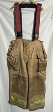 Securitex Firefighter Turnout Pants 40x28 with Suspenders Morgan Nexus Buckles