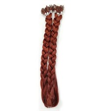 Real Human Hair Flat Tip Hair Extension Colour 33 For Girl  Women Length 18 "