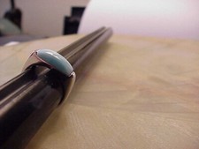 BEAUTIFUL LARIMAR STERLING SILVER RING SIZE 7, IN EXCELLENT CONDITION