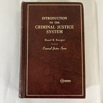 Vintage Introduction to the Criminal Justice System Leatherbound Book 1973 West