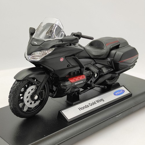 Diecast WELLY 1/18 Scale Honda Gold Winng Motorcycle Alloy Model Collection - Picture 3 of 19