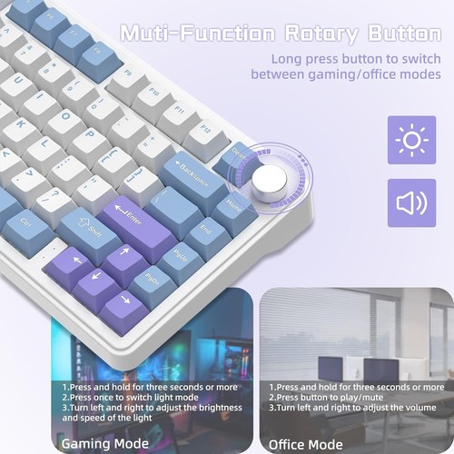 Teclado mecánico inalámbrico ATTACK SHARK X85, TKL 82 teclas BT 5,0/2,4 GHz/USB-C - Imagen 17 de 20