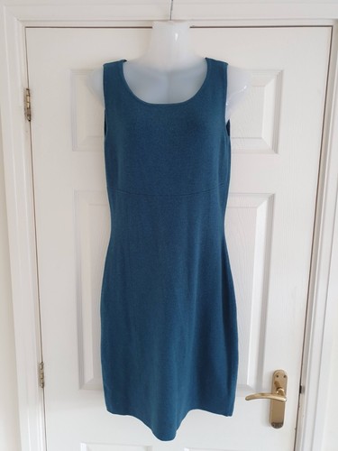 LUISA SPAGNOLI Ladies 2-PIece Angolra & Wool Dress & Jacket Set In Teal Size S - Picture 10 of 22