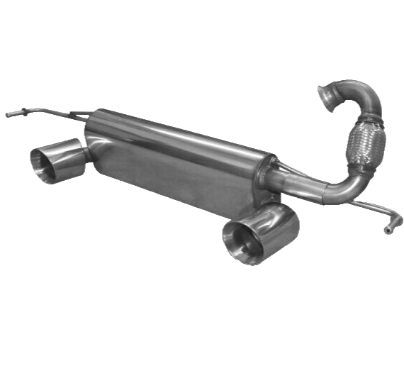 Fox Smart Fortwo 453 Sport Exhaust 2X90Mm Double Pipe For Original