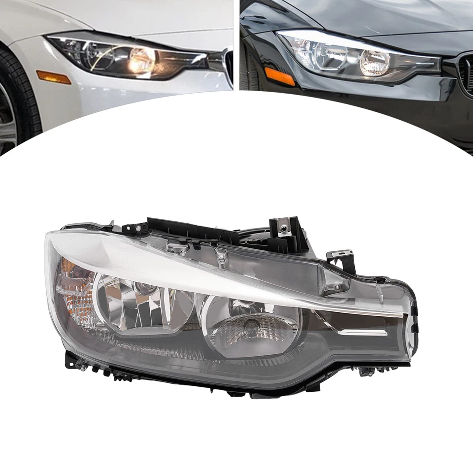 Right Passenger Side Halogen Headlight For 2012-2015 BMW 320i 328i Sedan Wagon Foto 2 de 4