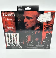 The Godfather Socks 12 Pair Low Cut & Crew 12 Days of Socks Men's 6-12 Movie