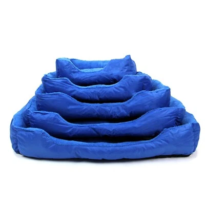 ACTIASPET Dog Bed Blue Pet Puppy Faux Fur Washable Deluxe Cushion S M L XL XXL