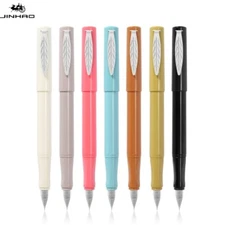 JinHao 519 Resin Fountain Pen EF/F 0.38/0.5mm Iridium Nib Student Writing #JPUS
