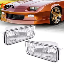 Turn Signal Light For 85-92 Chevy Camaro Z28 Clear Plastic Lens Lh Rh Set Of 2 Turn Signal Light For 85-92 Chevy Camaro Z28 Clear Plastic Lens Lh Rh Set Of 2