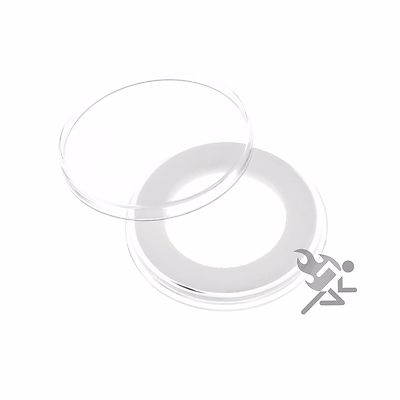 BRAND NEW Coin Capsule,by Air-Tite Holders 32 mm with Black Ring Free Shipping