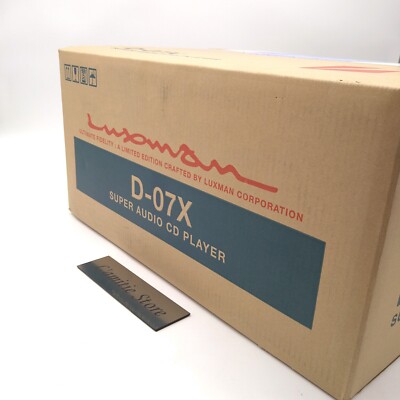 LUXMAN D-07X SACD CD Player Super Audio MQA-CD 100V Japan D07X Silver 07 X Japan
