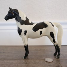 Vintage Hartland Plastics Black  White Pinto Horse