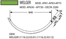 Alunadel Pressennadel passend zu Welger AP61 AP63 AP73 AP630 AP730 1116.22.03.01