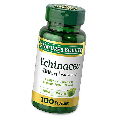 Nature's Bounty Echinacea Capsules for Immune Support 100 Capsules