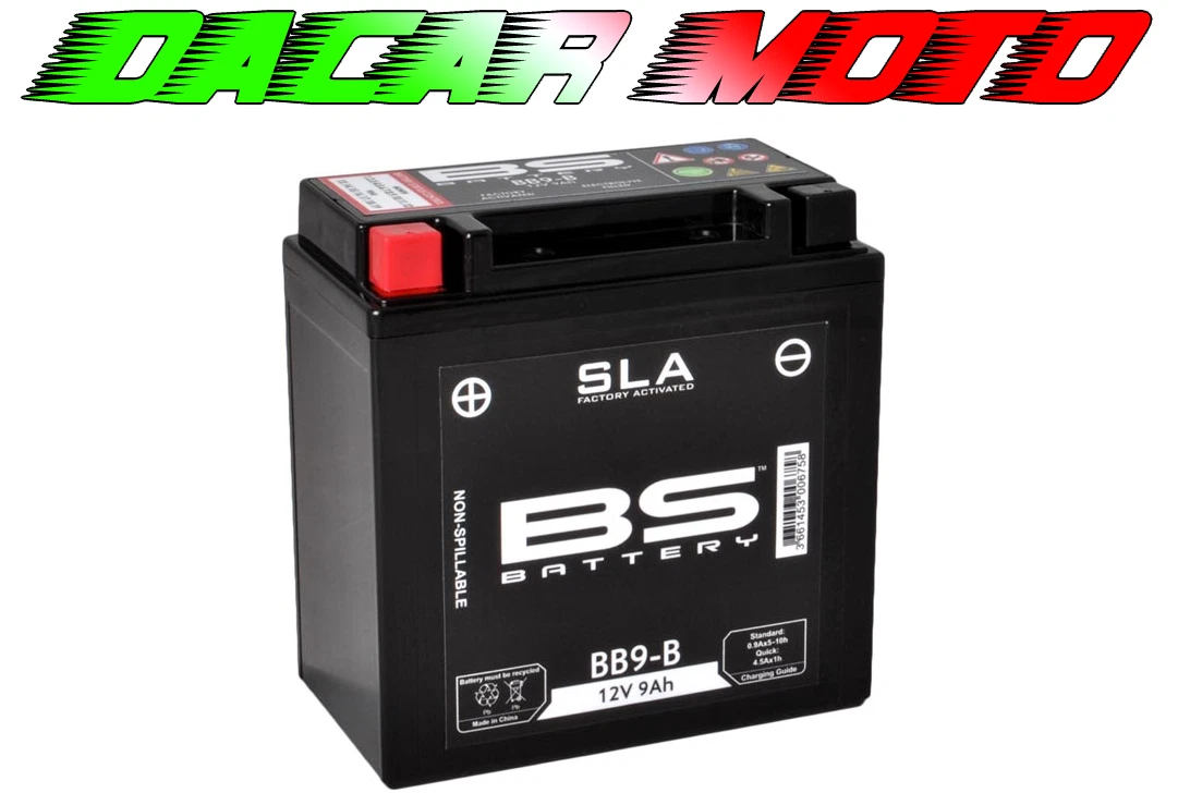 Batería Bosch YB9-B Sin Mantenimiento Para Vespa LX 150 2005-2006 - ¡Lista Para Usar De Inmediato!