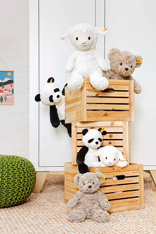 Steiff Peluche Hoppie - Peluche a forma di coniglio, per ragazzi