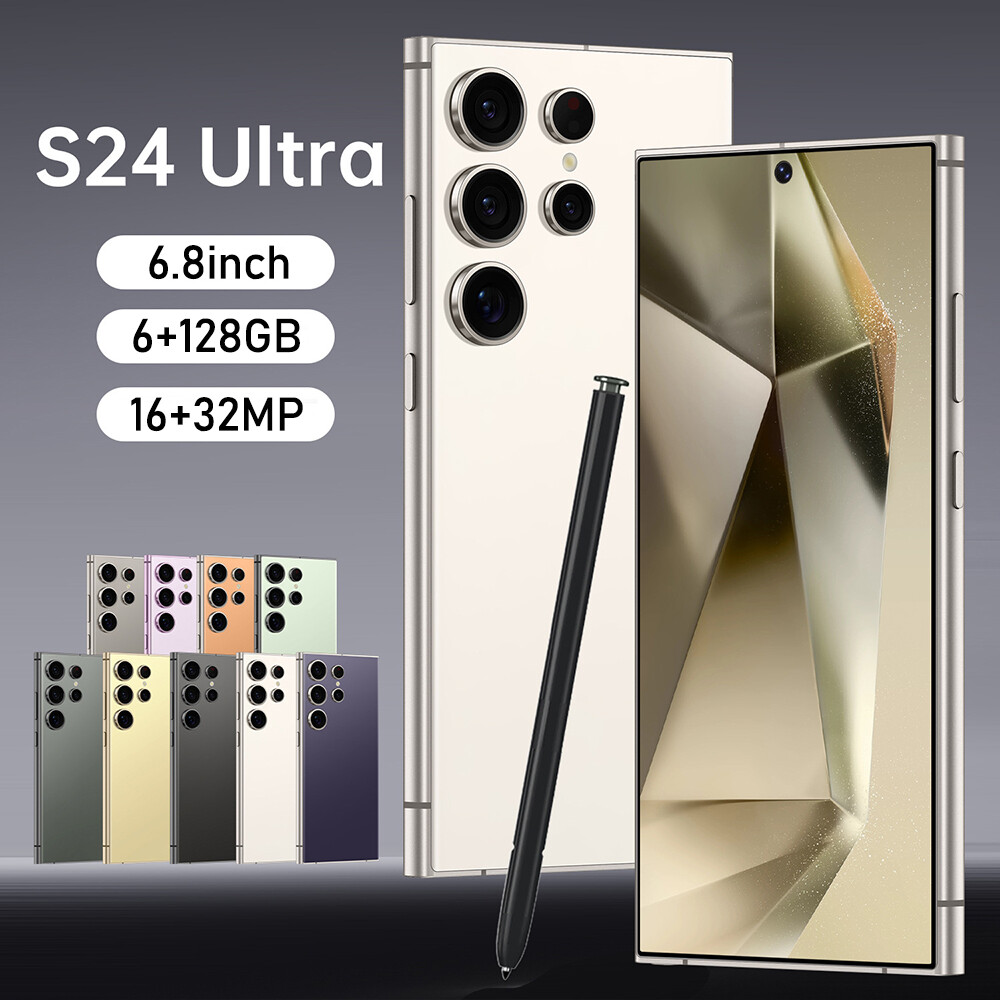NEW S24 Ultra 5G Unlocked Smartphone 6G+128GB Android14 Dual SIM Cell Phone 2025