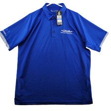 Under Armour Heatgear Loose Fit Men's XL Solid Blue Stretch Golf Polo Shirt