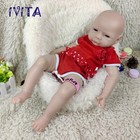 18'' Unpainted Full Silicone Reborn Baby Girl Soft Silicone Newborn Blank Doll — photo 5