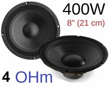 😍 COPPIA WOOFER ALTOPARLANTI 8" 20 21 CM 400W 4 OHM CONO casse acustiche o auto
