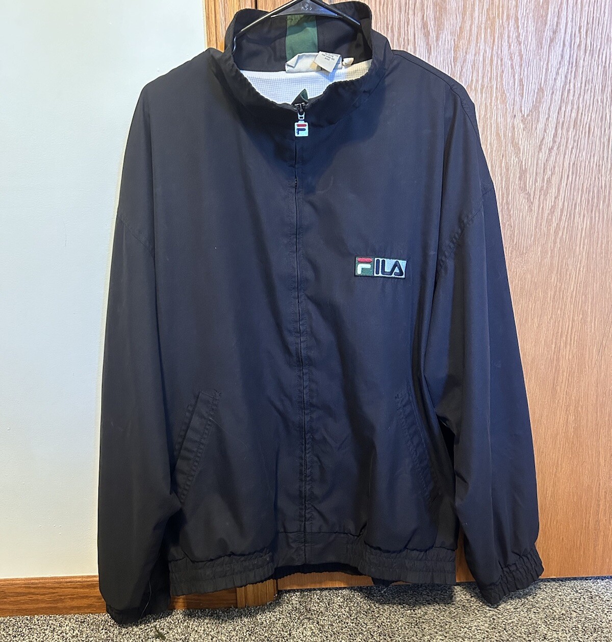 Giacca frangivento vintage RARA FIND FILA Adulto Large