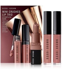 Bobbi Brown Mini Crushed Lip Trio Effortless Nude NEW IN BOX