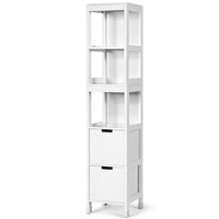 Badschrank Badezimmerschrank Hochschrank Holz Badregal