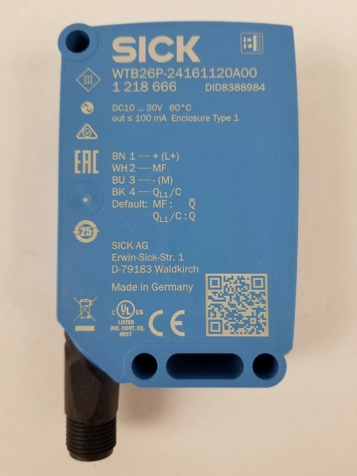 SICK WTB26P-24161120A00 Photoelectric Proximity Sensor NEW - Image 3 of 4