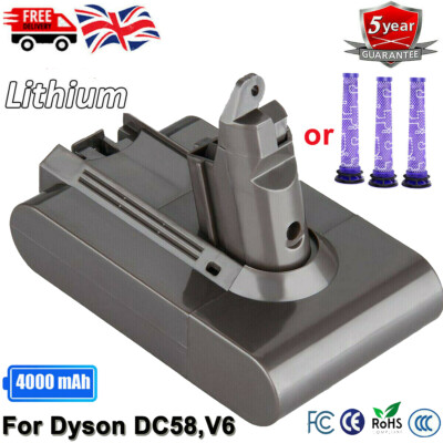 4000MAH FOR DYSON V6 BATTERY,ANIMAL 
