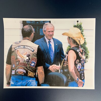 ROLLING THUNDER GEORGE W.BUSH WASHINGTON DC RIDE FOR FREEDOM 8 X 10 PHOTO
