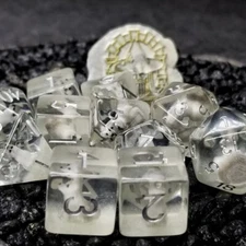 Sage's Companion Wolf Pup Limited Edition 11-pc Glow in the Dark Dice Set