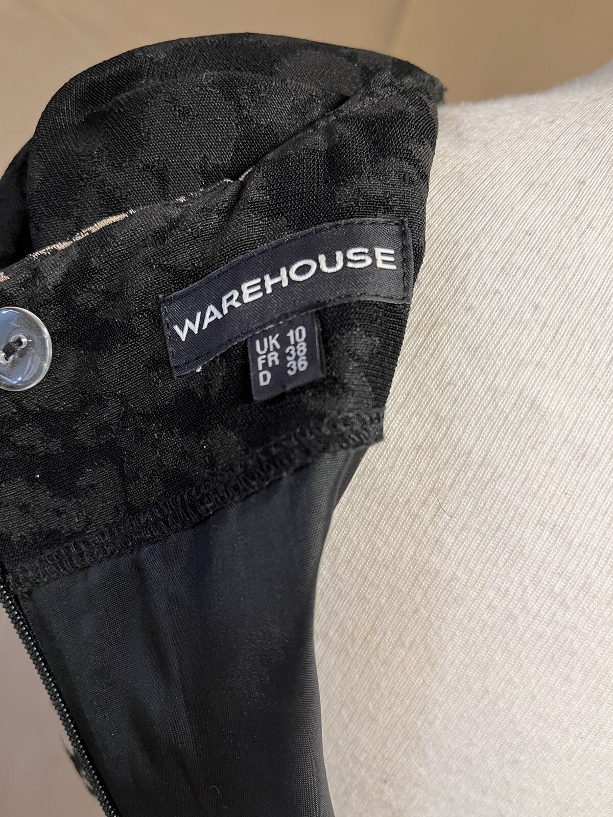 Warehouse Leopard Print Panel Lined Fitted Dress,… - image 12