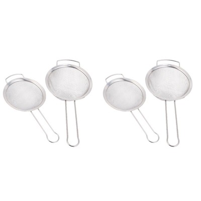 2 Count Edelstahl Colander Sieb Siebwerkzeuge Für Die Küche Mehlsieb Netz