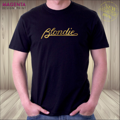Blondie Logo T-Shirt/POPMUSIK/ROCK/unoffiziell GR8 Geburtstag Geschenkidee-KOSTENLOSER VERSAND + P