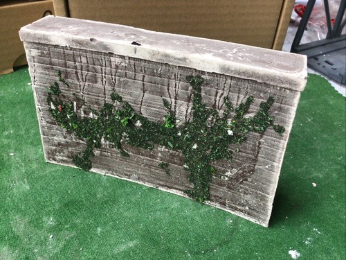 Concrete Twin Track Bridge Support Pillar HO OO Scale Foliage Detail 87mm Tall - Picture 3 of 8
