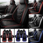 For Hyundai Elantra Tucson Sonata PU Leather Car Seat Covers Front Rear Full Set