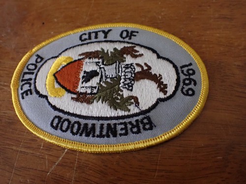 BRENTWOOD TENNESSEE POLICE COLLECTIBLE OBSOLETE SHOULDER PATCH BX AA #79