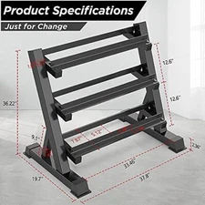 Dumbbell Rack Stand Weight Rack for Home Gym Dumbbells Holder Storage 1000lbs