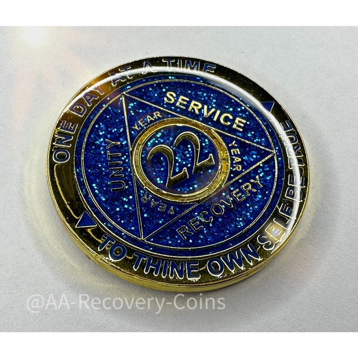 Alcoholics Anonymous AA 4 Year Bronze Medallion Token Coin Chip Sobriety Sober E