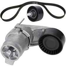 OEM Belt Tensioner Assembly & Pulley Drive Belt Kit for BMW 535i 640i 740i X5 X6