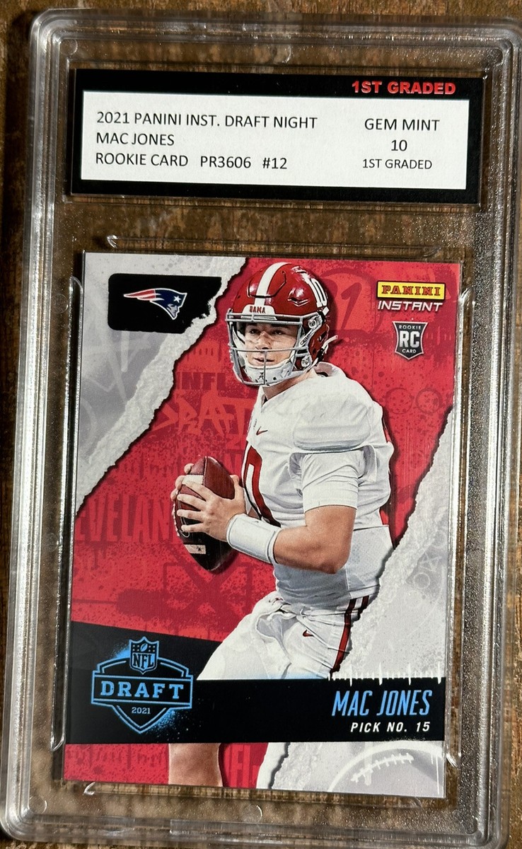 mac jones graded rookie card 2021 Panini Donruss Football #255 MAC JONES 2021 PANINI INSTANT