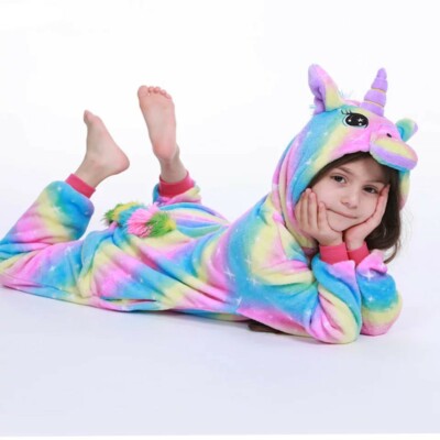 Pyjama Licorne Kigurumi enfant de à 12 ans taille américaine du